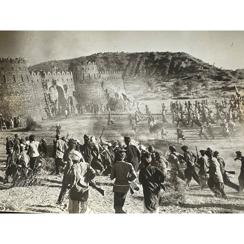 Vintage 1959 North West Frontier Storming the Castle Movie Action Photo